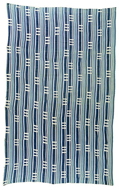Blue fabric